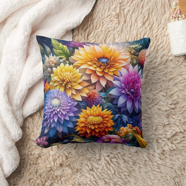 Coussin Jolies Fleurs D'Art Ai Colorées (Couverture)