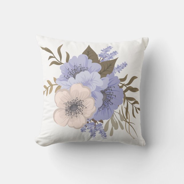 Coussin Jolies Fleurs Violettes (Recto)