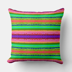 Coussin Jolies lignes abstraites colorées