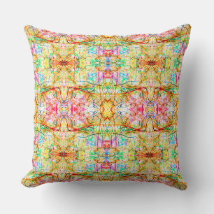 Coussin Jolies lignes abstraites colorées