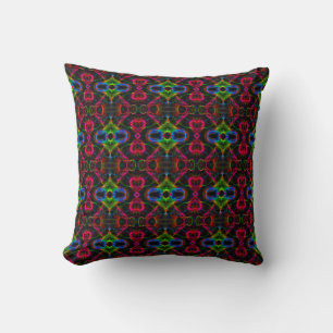 Coussin Jolies lignes abstraites colorées
