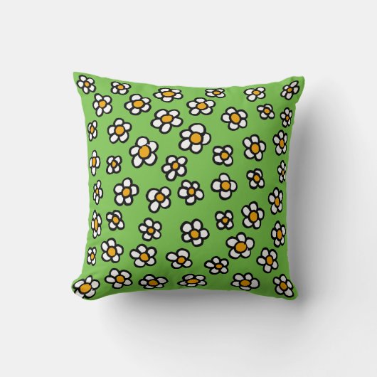 Coussin Jolies marguerites de printemps (Recto)