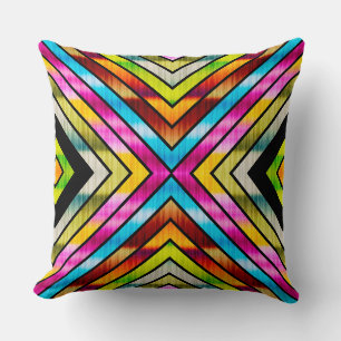 Coussin Jolies rayures colorées