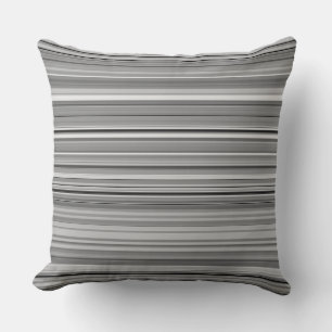 Coussin Jolies rayures grises