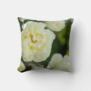 Coussin Jolies roses blanches pour positif