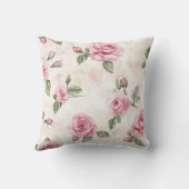 Coussin Jolies Roses Fleurs Roses Mariage (Verso)