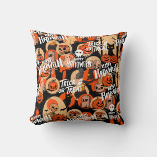 Coussin Jolies vibrations effrayantes d'Halloween effraya