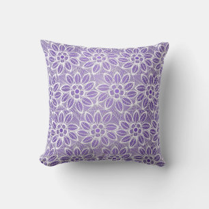 Coussin JOLIMENT BLANC PURPLE LACE DOUBLE Cushion À CÔTÉ
