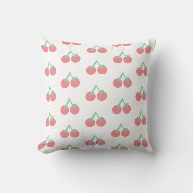Coussin Jolis Cerisiers de Jardin de Printemps (Recto)