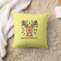 Jolis éclairages de Noël de rennes Kawaii de pure