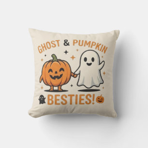 Coussin Jolis fantômes et citrouilles meilleures amies - A