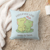 Coussin Jolis grenouilles s'étreignant Decoration de chamb (Couverture)