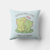 Coussin Jolis grenouilles s'étreignant Decoration de chamb (Verso)