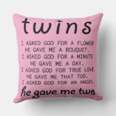 Coussin Jolis Jumeaux (Verso)