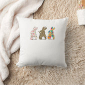 Coussin Jolis lapins de Pâques Léopard Bunny et Flower Bun (Couverture)