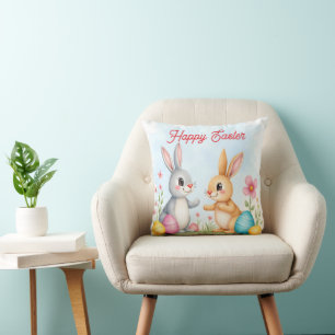 Coussin Jolis Lapins de Pâques Magnifiques Collection Mode