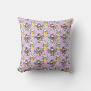 Coussin Jolis motifs de fées et d'étoiles et de lunes