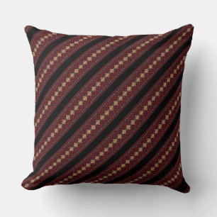 Coussin Jolis motifs de rayures ukrainiennes décoratives