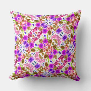 Coussin Jolis motifs floraux vintage