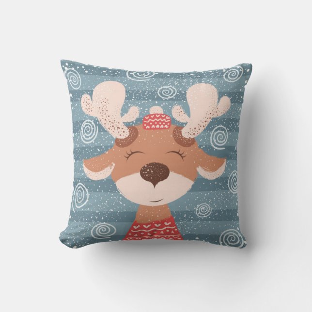Coussin Jolis petits rennes (Recto)