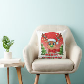 Coussin Jolis rennes de Noël avec ornements de chapeau de (Chaise)