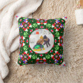 Coussin Jolly Festive Custom Photo de Noël Cadre photo (Couverture)