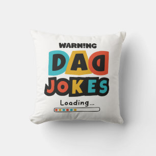 Coussin Jote Design Papa Blague Chargement De Fête des pèr