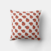 Coussin Jote White & Red Ladybugs Nom personnalisé Enfants (Verso)