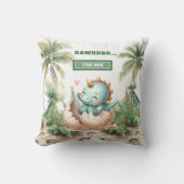 Coussin Jouer à l'éclosion Bientôt bébé Dinosaure Aquarell (Recto)