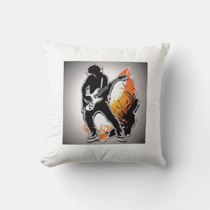 Coussin Jouer de la guitare