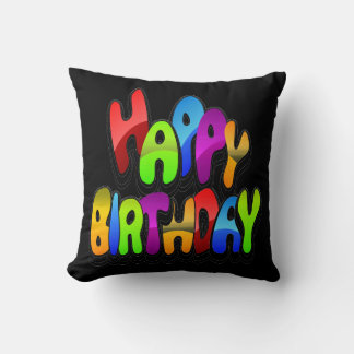 Coussin Jouer Joyeux texte d'anniversaire