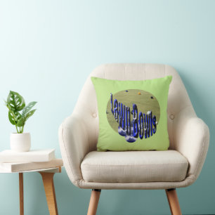 Coussin Jouer Les Bowles De Pelouse, Cushion Réversible