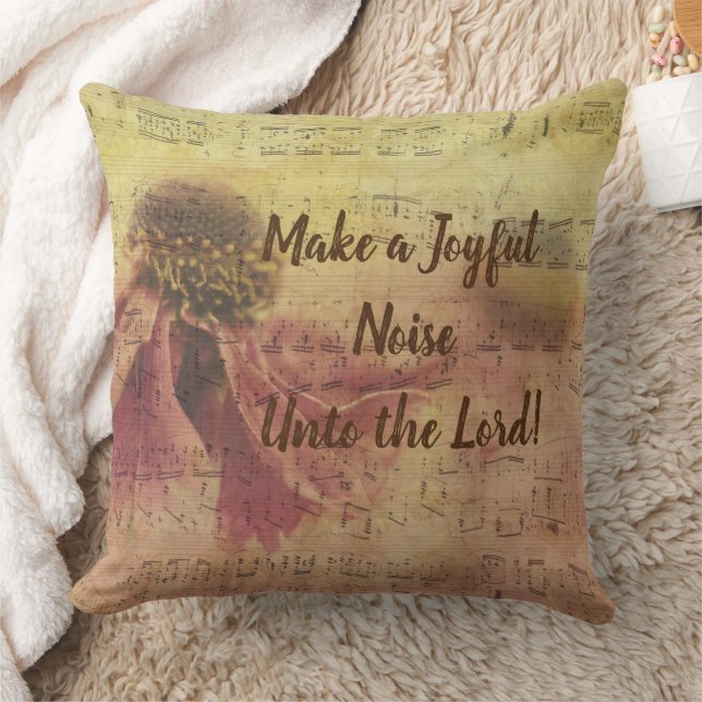 Coussin Jouer L'Oreiller Faire Un Joyeux Bruit Au Seigneur (Couverture)