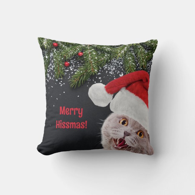 Coussin Jouer l'oreiller, Joyeux Hissmas (Recto)