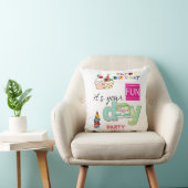 Coussin Jouer Oreiller, Joyeux Cupcake FUN Anniversaire (Chaise)