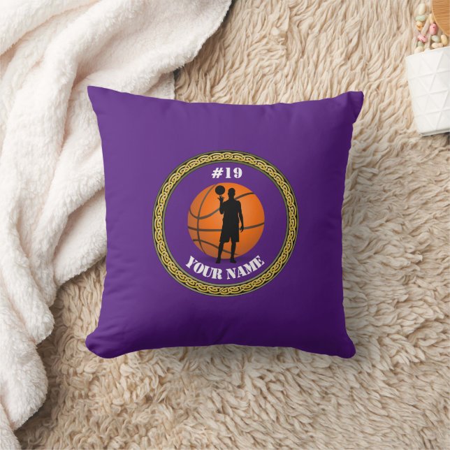 Coussin Jouer Pillow Basketball Player - Ajouter Nom et nu (Couverture)