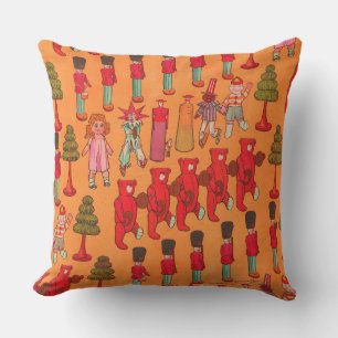 Coussin Jouet de Noël vintage Enfants jouent
