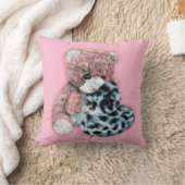 Coussin Jouet mignon en peluche et canard rose filles cous (Couverture)
