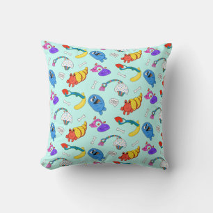 coussin "Jouets de chien et os de chien"