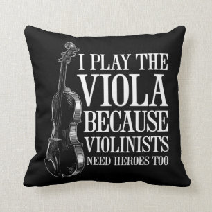Coussin Joueur amusant de Viola parce que les violonistes 