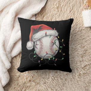 Coussin Joueur de baseball de Noël Sports Santa