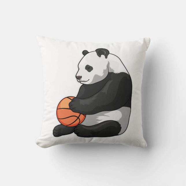 Coussin Joueur de basket-ball Panda (Recto)