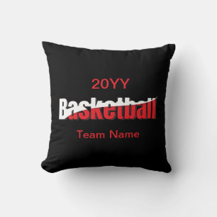 Coussin Joueur de basket-ball Swish Abstrait - Word Art