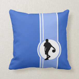 Coussin Joueur de basket ; Bleu