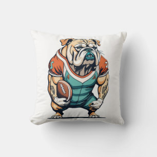 Coussin Joueur de basketball amateur de chiens