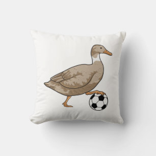 Coussin Joueur de football canard