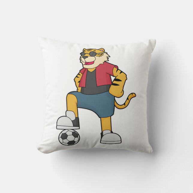 Coussin Joueur de football de Tiger (Recto)