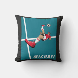 Coussin Joueur de football moderne Illustration graphique