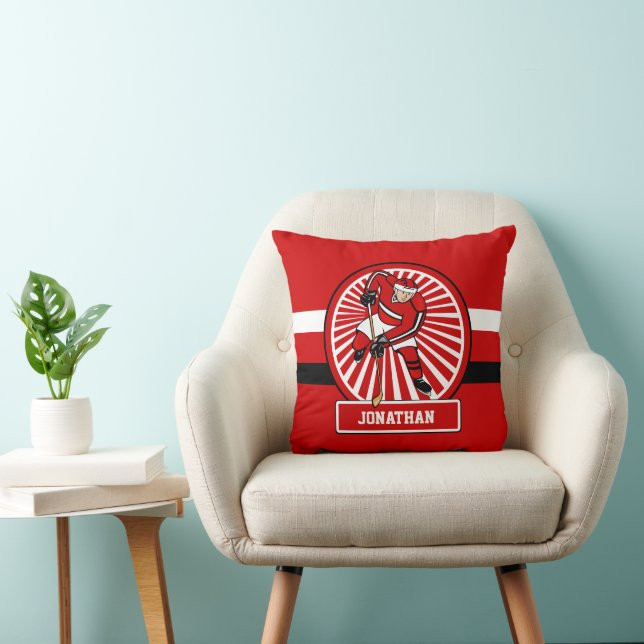 Coussin Joueur de hockey d'ice (Chaise)