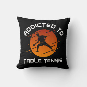 Coussin Joueur De Ping-Pong Homme Addicé Au Tennis De Tabl